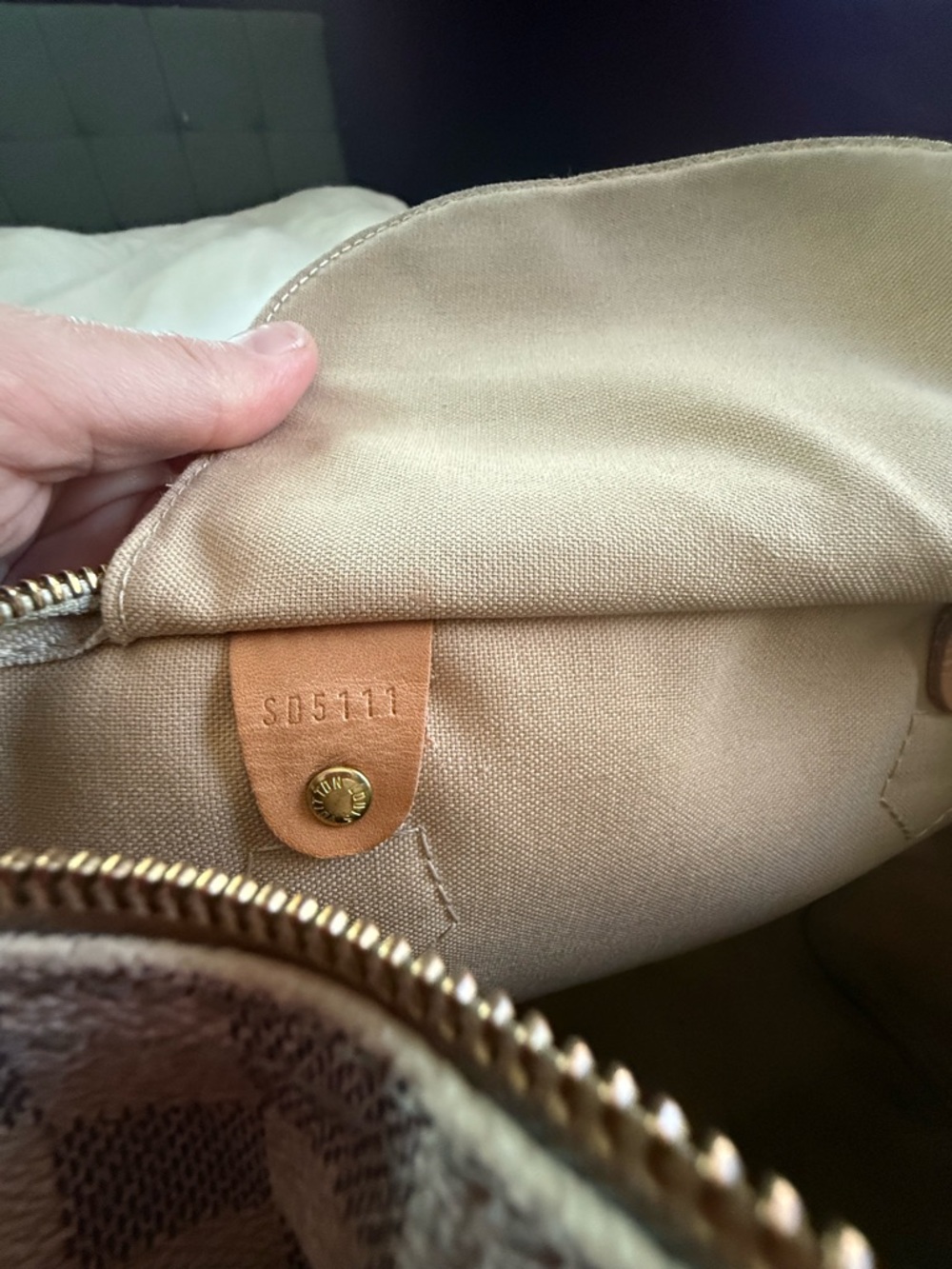 Louis Vuitton Speedy 30 Damier Azur – Authentic w/ Receipt – Clean Exterior - Picture 15 of 16
